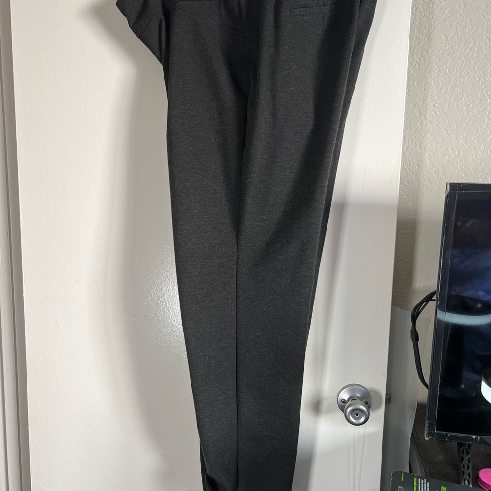 Charter Club Charcoal Gray Ponte Straight-Leg Pants 16W